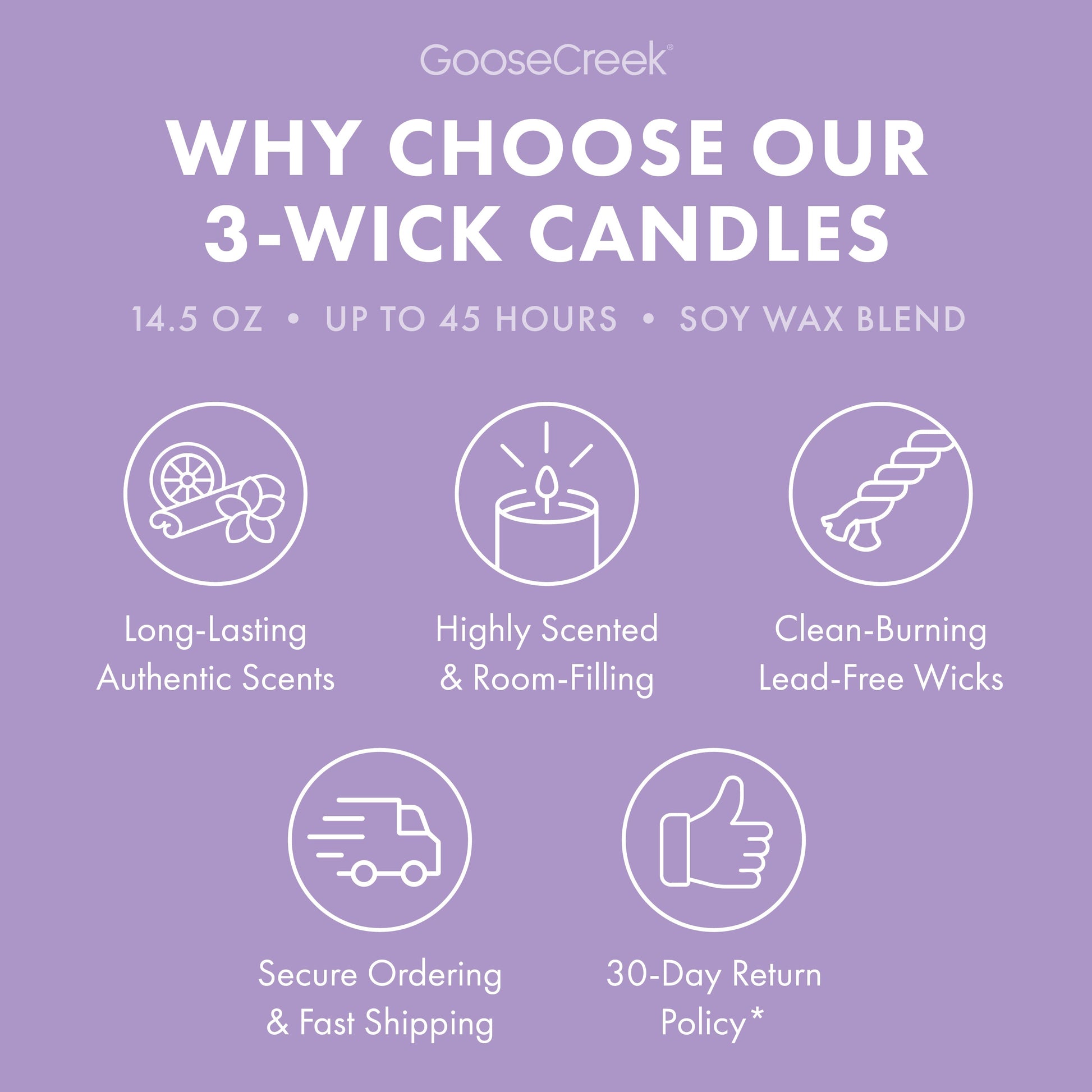 Lavender Vanilla 3-Wick Candle